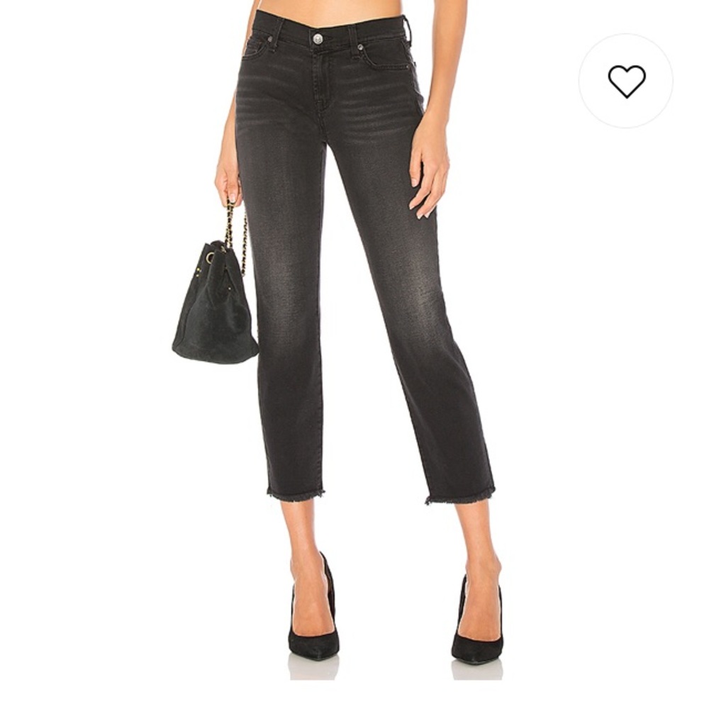 7 For All Mankind Roxanne Ankle Jean - Aged Onyx
